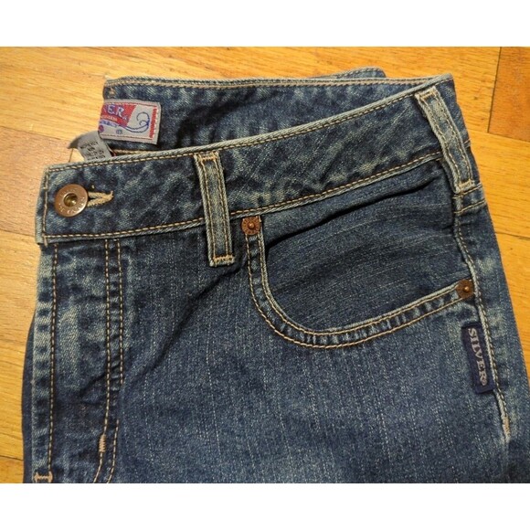 VINTAGE Silver Jeans Women's 33/30 Low Rise Flared Canada Made Y2K Rare EUC - Picture 4 of 10